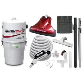 Drainvac Little Giant Central Vacuum & TurboCat Pro Combo Kit