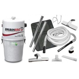 Drainvac Little Giant Central Vacuum and Bare Floor Combo Kit 