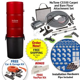 NuTone PP6501 All In One 3 Inlet Builders Central Vacuum Package