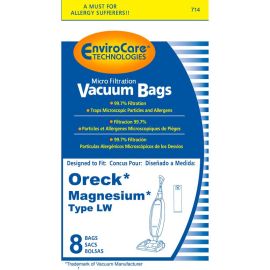 Oreck Type LW Magnesium Replacement Micro Filtration Bags 714