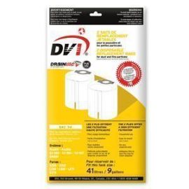 DrainVac SAC-34 Top Fill 9-Gallon Paper Allergy Bags 