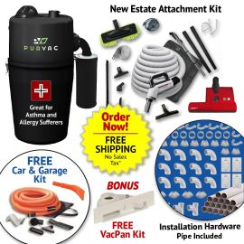 PurVac Central Vacuum All In One Estate Package