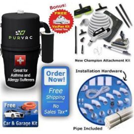 PurVac Elite All In One Central Vacuum Package