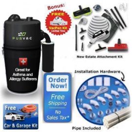PurVac Ultimate All In One Central Vacuum Package