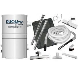 DuoVac Simplici-T Central Vacuum and Bare Floor Combo Kit 
