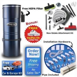 Cana-Vac Ultimate All In One Central Vacuum Package