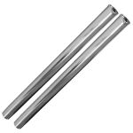 Central Vacuum Friction-Fit 19" Chrome Extension Wands 2-Pack