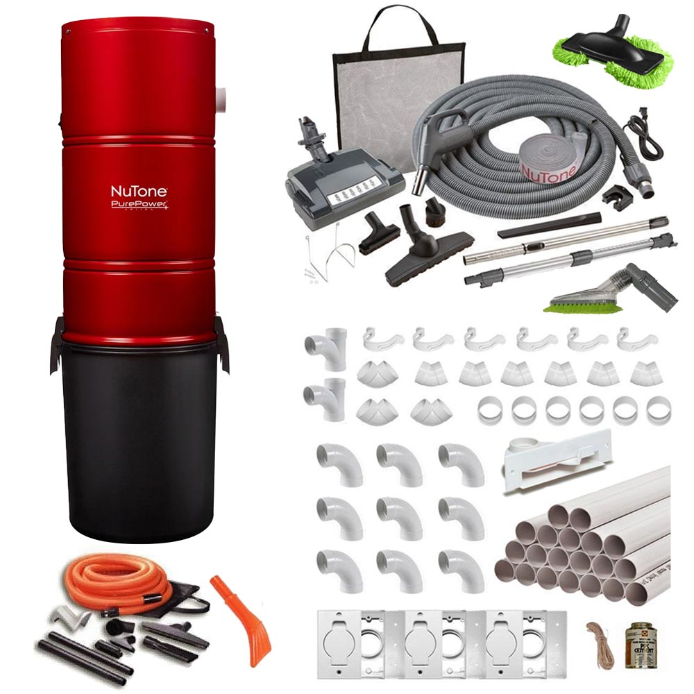 NuTone PP6501 All In One 3 Inlet Builders Central Vacuum