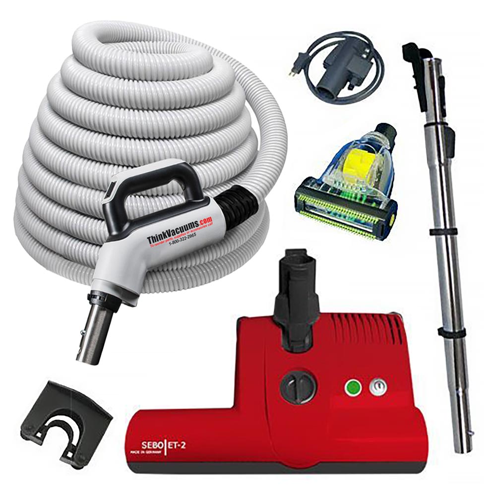 Estate Central Vacuum Combo Kit with #1 Rated Sebo Powerhead