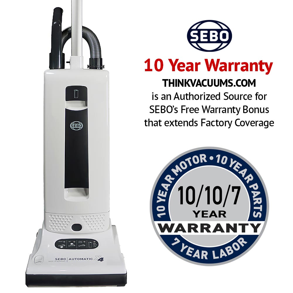 SEBO Automatic X4 (9570AM) White Upright Vacuum Free Shipping