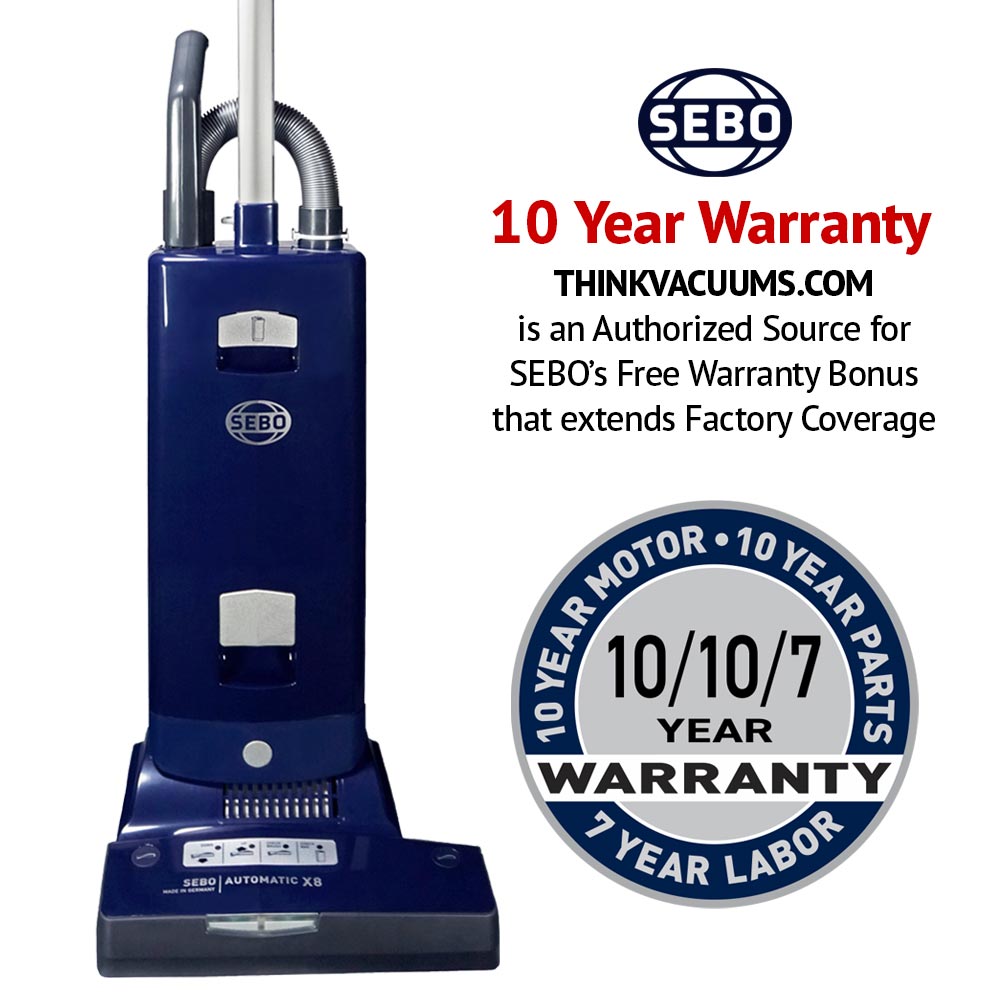 SEBO Automatic X8 Upright Vacuum Blue (91566AM)
