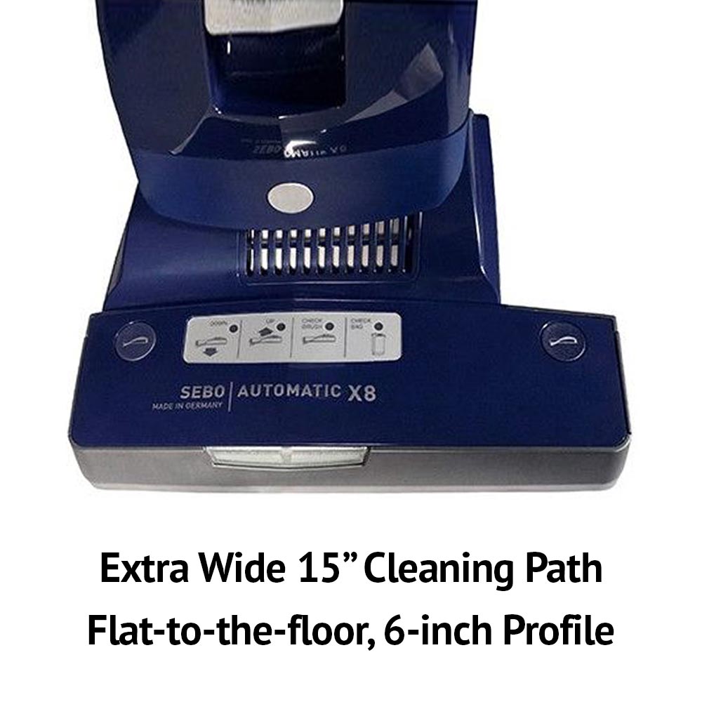SEBO Automatic X8 Upright Vacuum Blue (91566AM)