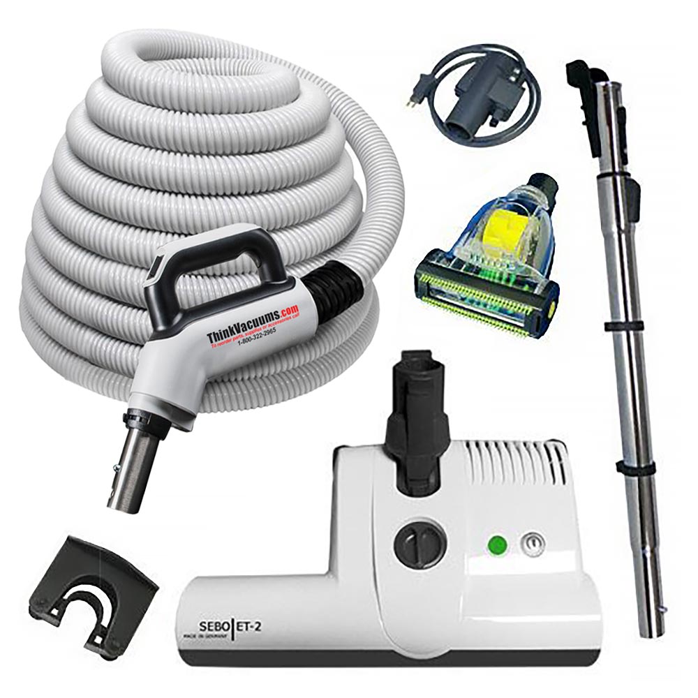 Estate Central Vacuum Combo Kit with #1 Rated Sebo Powerhead
