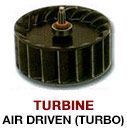 air driven powerhead nozzle turbine