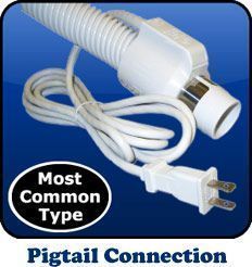 pigtail connection central vacuum hose
